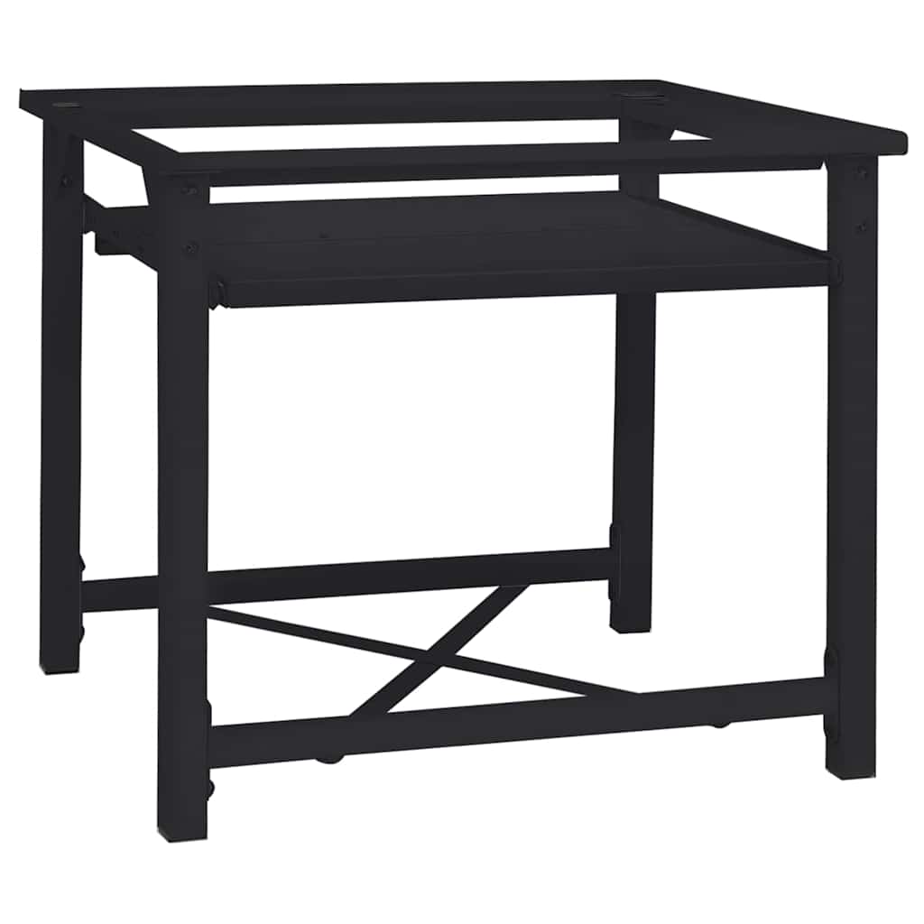 Pedestallo per Lavatrice Nero 64 x 55 x 32.5 cm Acciaio 42022037