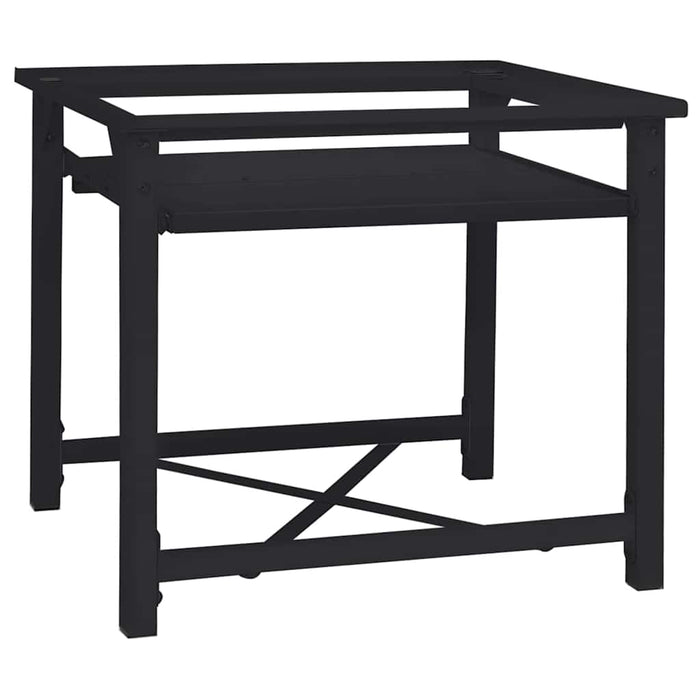 Pedestallo per Lavatrice Nero 64 x 55 x 32.5 cm Acciaio 42022037