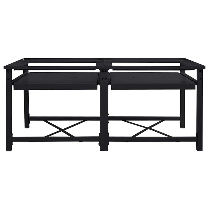 Pedestallo per Lavatrice 2 pcs Nero 64 x 55 x 32.5 cm Acciaio 42022038