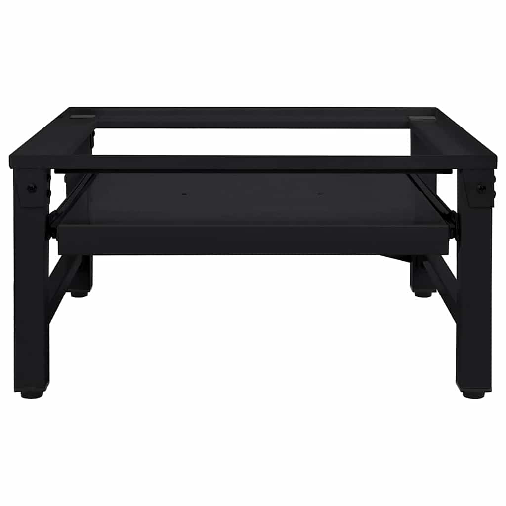 Pedestallo per Lavatrice Nero 64 x 55 x 32.5 cm Acciaio 42022040