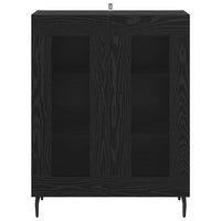 Credenza Rovere Nero 69,5 x 34 x 90 cm Legno multistrato 887206