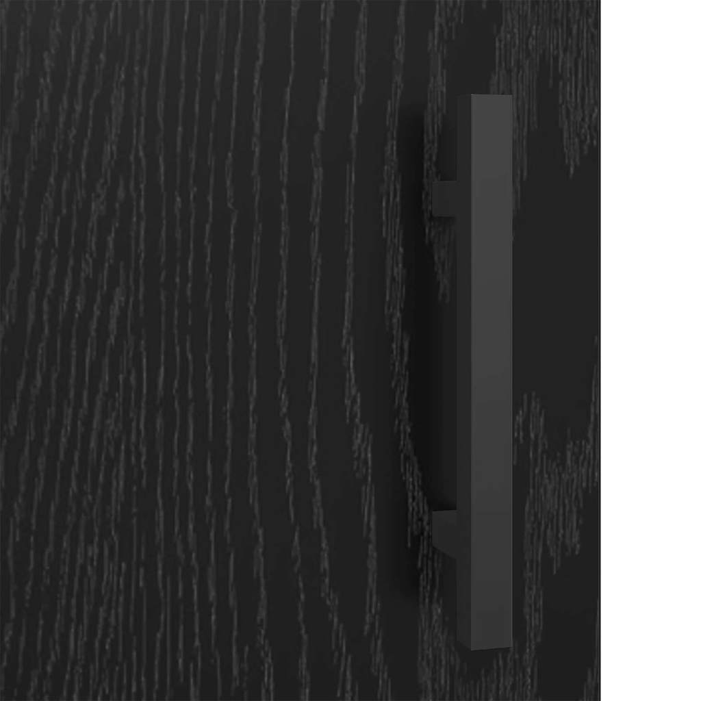 Credenza Rovere Nero 69,5 x 34 x 90 cm Legno multistrato 887209