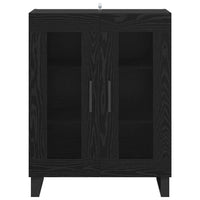 Credenza Rovere Nero 69,5 x 34 x 90 cm Legno multistrato 887209