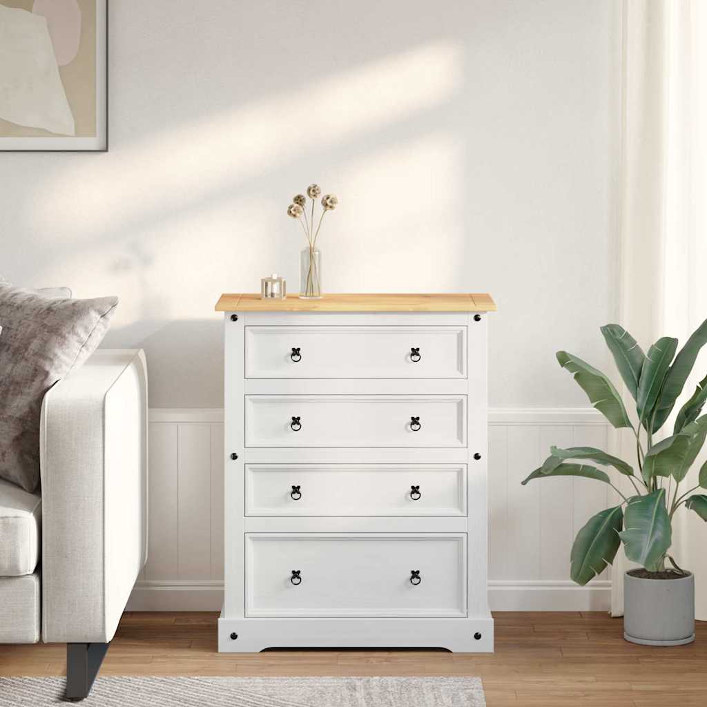 Cassapanche di stoccaggio con cassetto Bianco 92 x 48 x 114 cm 42021197