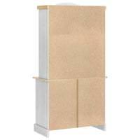 Credenza con cassetto Bianco 100 x 48,5 x 179 cm Pino massello 42021199