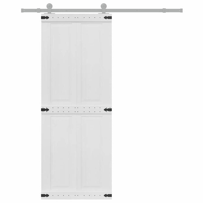 Porta Corona Bianco 80 x 210 cm Legno multistrato