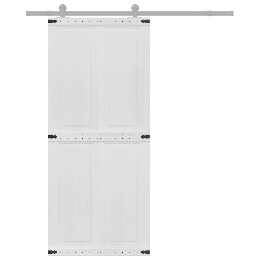 Porta Corona Bianco 90 x 210 cm Legno multistrato