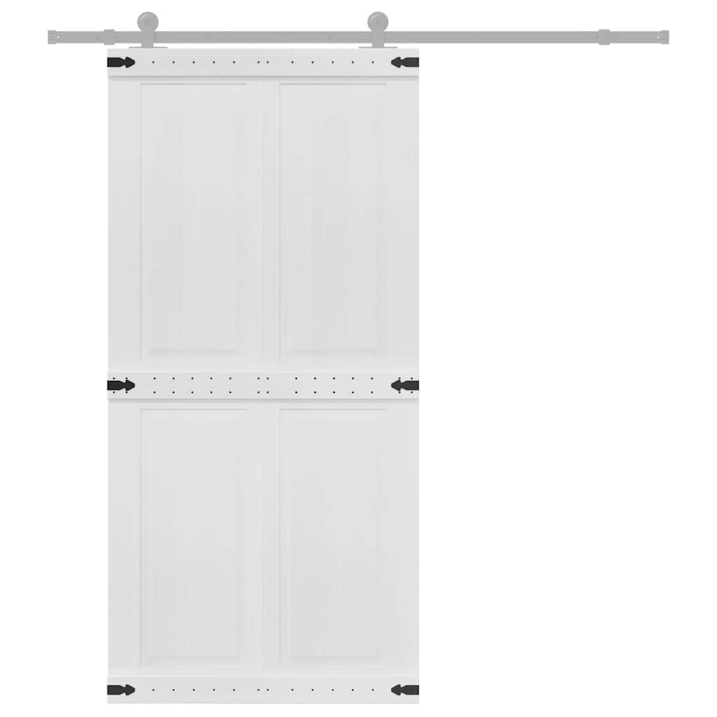 Porta Corona Bianco 100 x 210 cm Legno multistrato