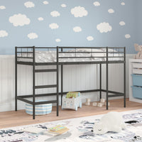Struttura del letto loft per bambini Nero 75 x 190 cm 42020759
