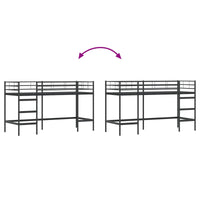 Struttura del letto loft per bambini Nero 75 x 190 cm 42020759