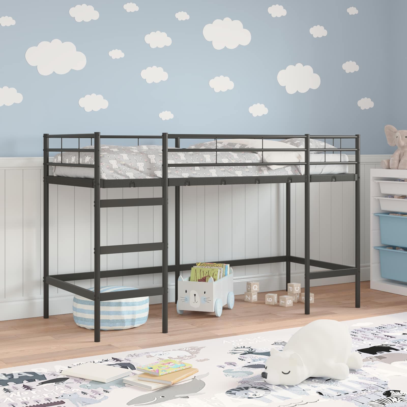 Struttura del letto loft per bambini Nero 90 x 190 cm 42020761