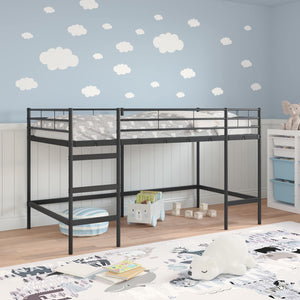 Struttura del letto loft per bambini Nero 90 x 201 cm 42020762