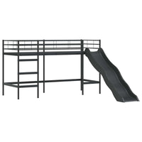 Struttura del letto loft per bambini Nero e Blu 74,5 x 190 cm