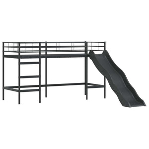 Struttura del letto loft per bambini Nero e Blu 74,5 x 190 cm