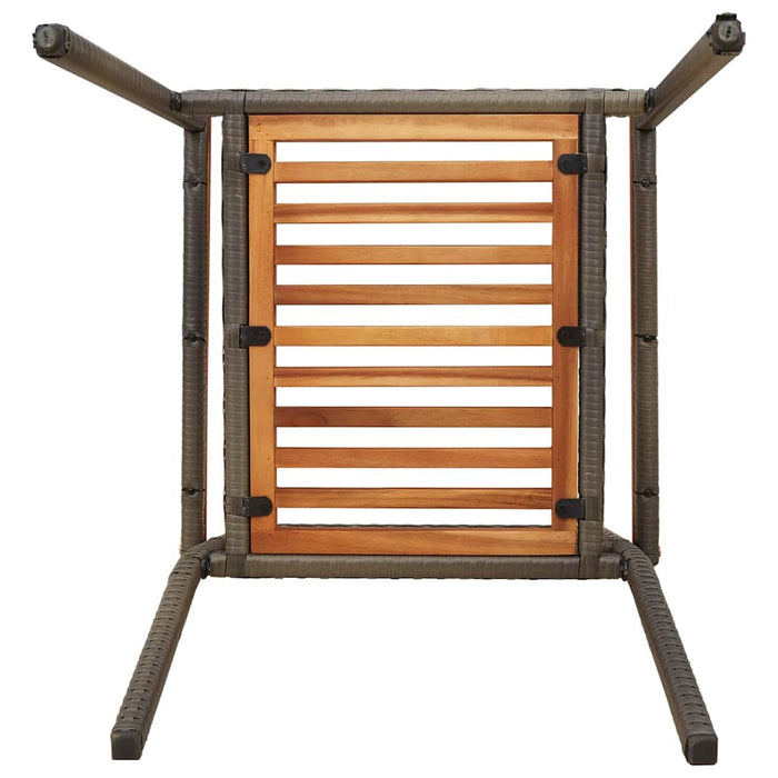 Sedie da Esterno 4 pcs Grigio, Marrone 3403059