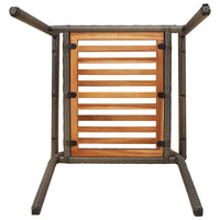 vidaXL Sedie impilabili da giardino 4 pcs Marrone e Grigio