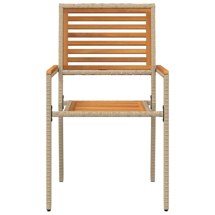 Sedie da Esterno 4 pcs Crema, Marrone 3403060