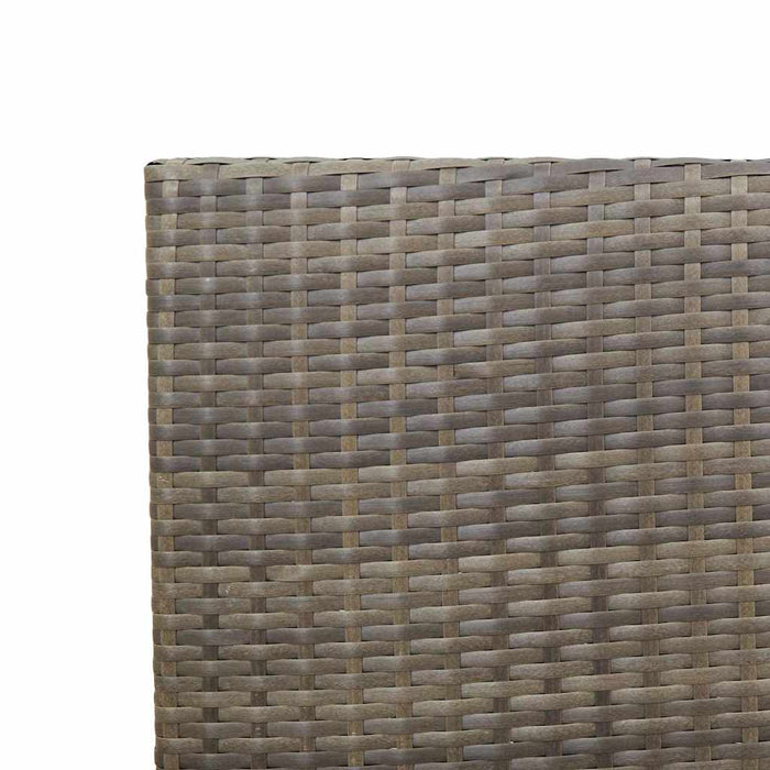 Sedie da Esterno 4 pcs Grigio, Marrone 3403062