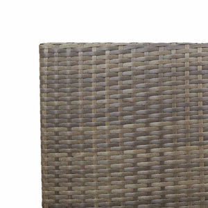 vidaXL Sedie impilabili da giardino 4 pcs Grigio e Marrone