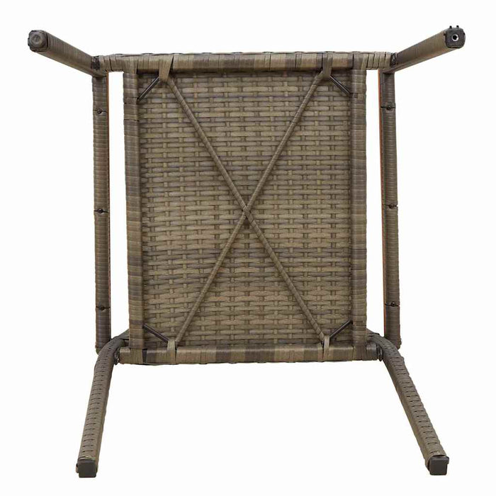 Sedie da Esterno 4 pcs Grigio, Marrone 3403062