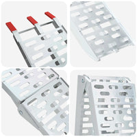 Ramp di Carico 2 pcs Argento 222 x 29 x 14 cm Alluminio 42021086