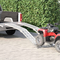 Ramp di Carico 2 pcs Argento 222 x 29 x 14 cm Alluminio 42021086