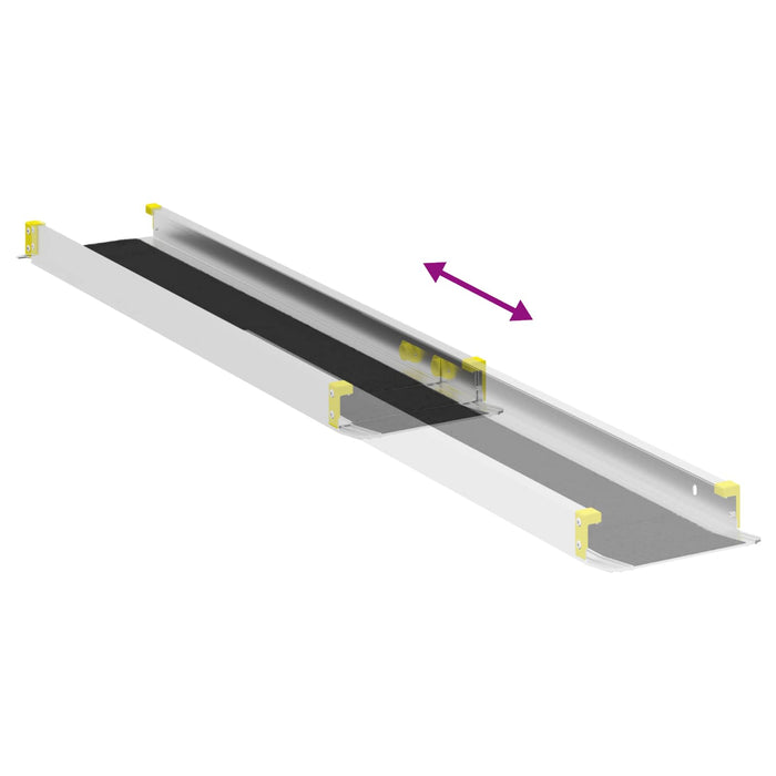 Rampa per Sedia a Rotelle 2 pcs Nero 152 x 19 x 5,5 cm 42021091