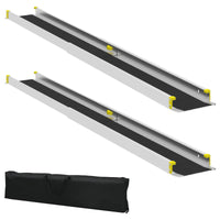 Rampa per Sedia a Rotelle 2 pcs Nero 184,5 x 18,5 x 5 cm 42021092