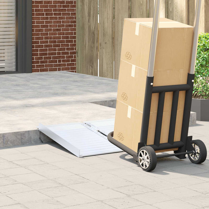 Rampe per sedia a rotelle Argento 62 x 73 x 5 cm Alluminio 42021094