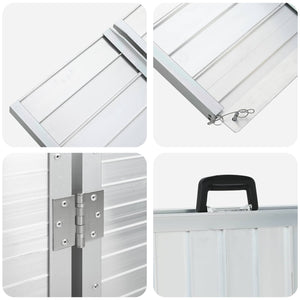 Rampe per sedia a rotelle Argento 152 x 73 x 11 cm Alluminio 42021097