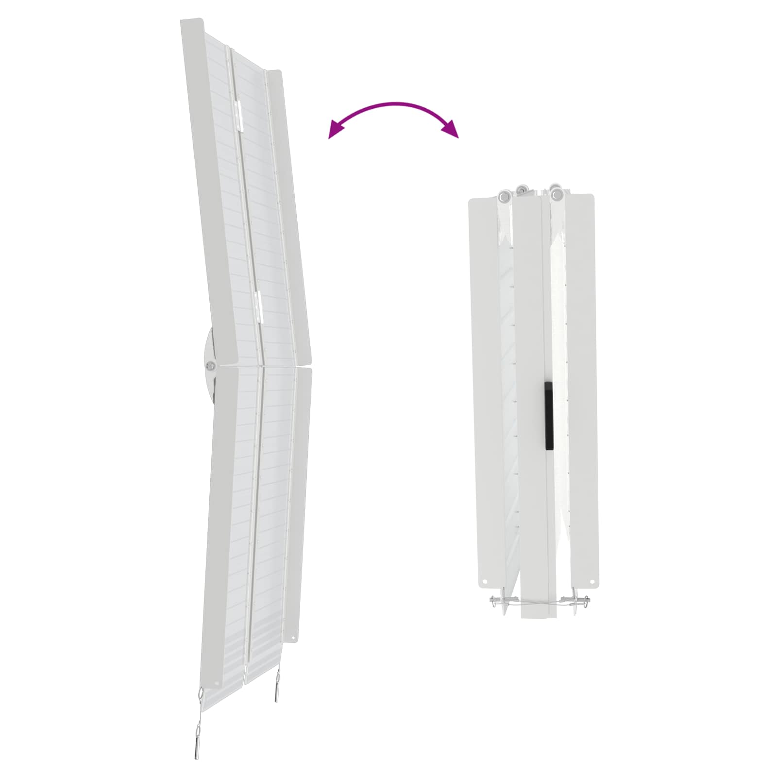 Rampe per sedia a rotelle Argento 152 x 73 x 11 cm Alluminio 42021097