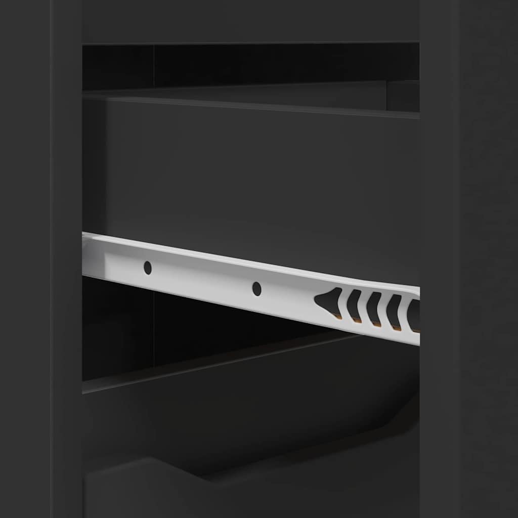 Mobile da Bagno Nero 30,5 x 30 x 101 cm Legno multistrato 888738