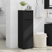 Mobile da Bagno Nero 30,5 x 30 x 101 cm Legno multistrato 888738