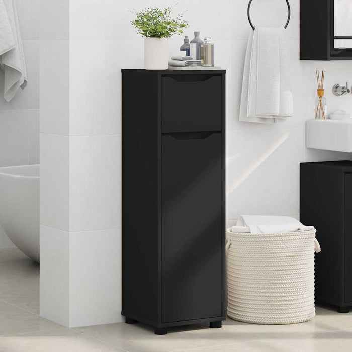 Mobile da Bagno Nero 30,5 x 30 x 101 cm Legno multistrato 888738