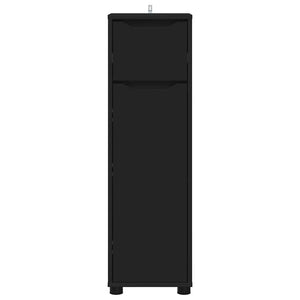 Mobile da Bagno Nero 30,5 x 30 x 101 cm Legno multistrato 888738