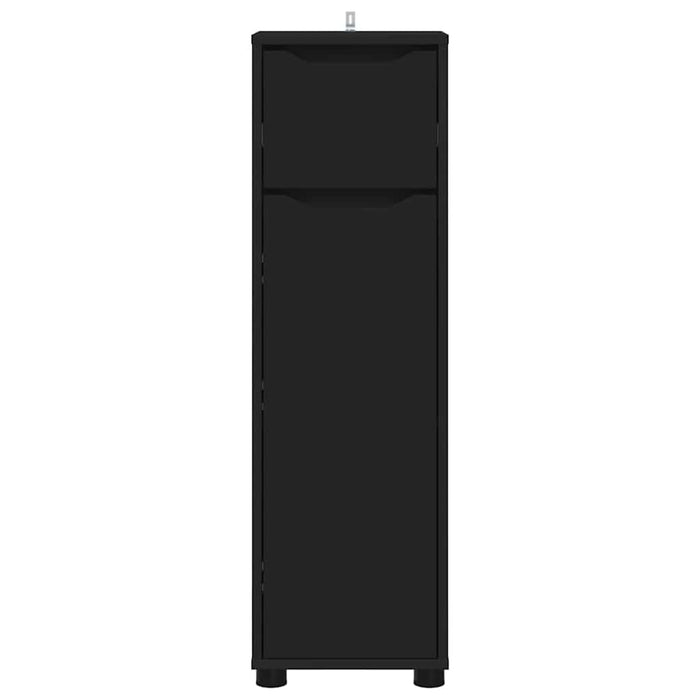 Mobile da Bagno Nero 30,5 x 30 x 101 cm Legno multistrato 888738