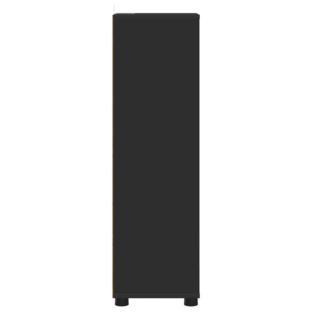 Mobile da Bagno Nero 30,5 x 30 x 101 cm Legno multistrato 888738