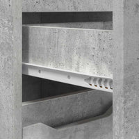 Mobile da Bagno con cassetto Grigio cemento 30,5 x 30 x 101 cm 888740