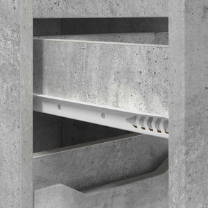 Mobile da Bagno con cassetto Grigio cemento 30,5 x 30 x 101 cm 888740