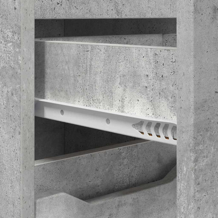 Mobile da Bagno con cassetto Grigio cemento 30,5 x 30 x 101 cm 888740