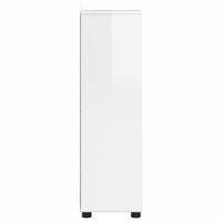 Mobile da Bagno con cassetto Bianco Lucido 30,5 x 30 x 101 cm 888741