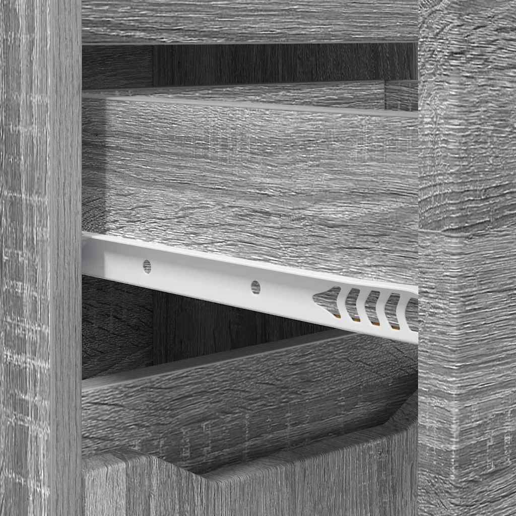 Mobile da Bagno con cassetto Grigio Sonoma 30,5 x 30 x 101 cm 888743