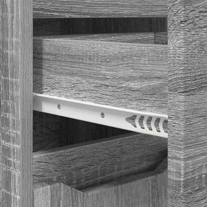 Mobile da Bagno con cassetto Grigio Sonoma 30,5 x 30 x 101 cm 888743