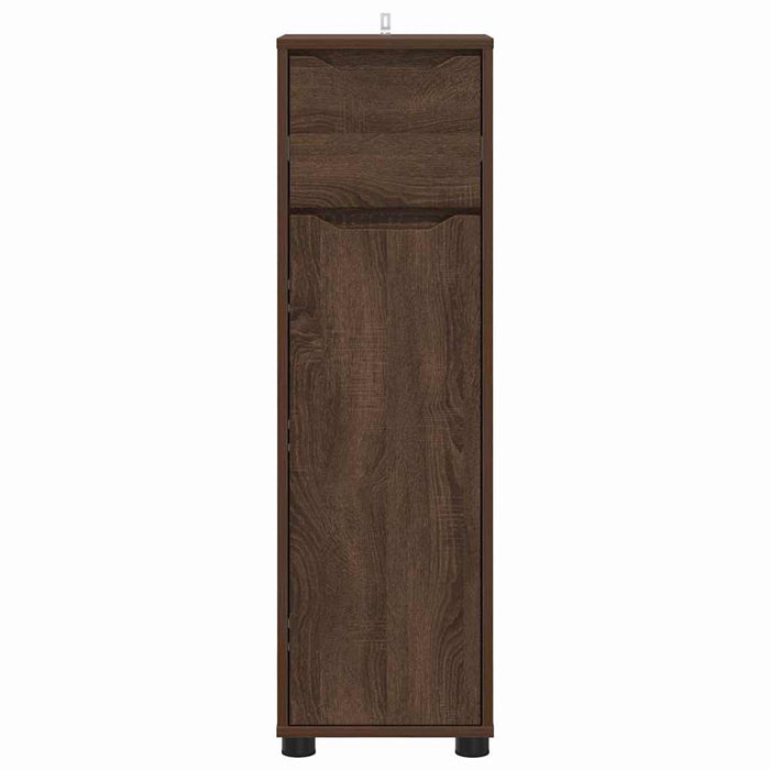 Mobile da Bagno con cassetto Rovere Marrone 30,5 x 30 x 101 cm 888744