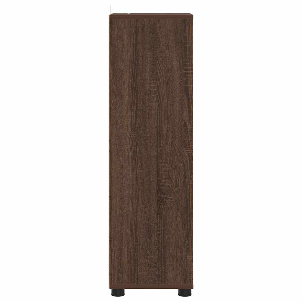 Mobile da Bagno con cassetto Rovere Marrone 30,5 x 30 x 101 cm 888744