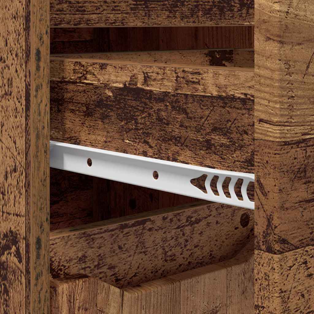 Mobile da Bagno con cassetto Legno vecchio 30,5 x 30 x 101 cm 888745