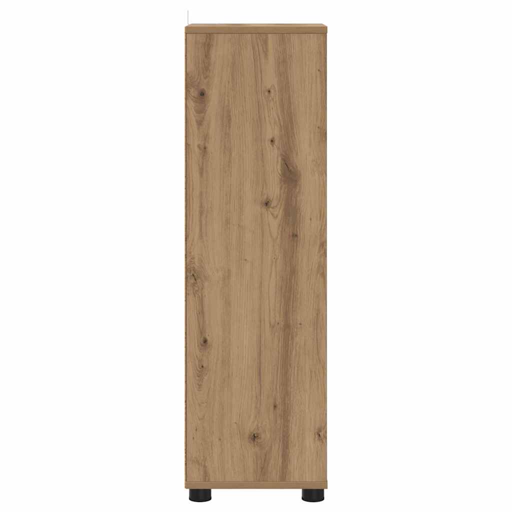 Mobile da Bagno con porta Rovere artigianale 30,5 x 30 x 101 cm 888746