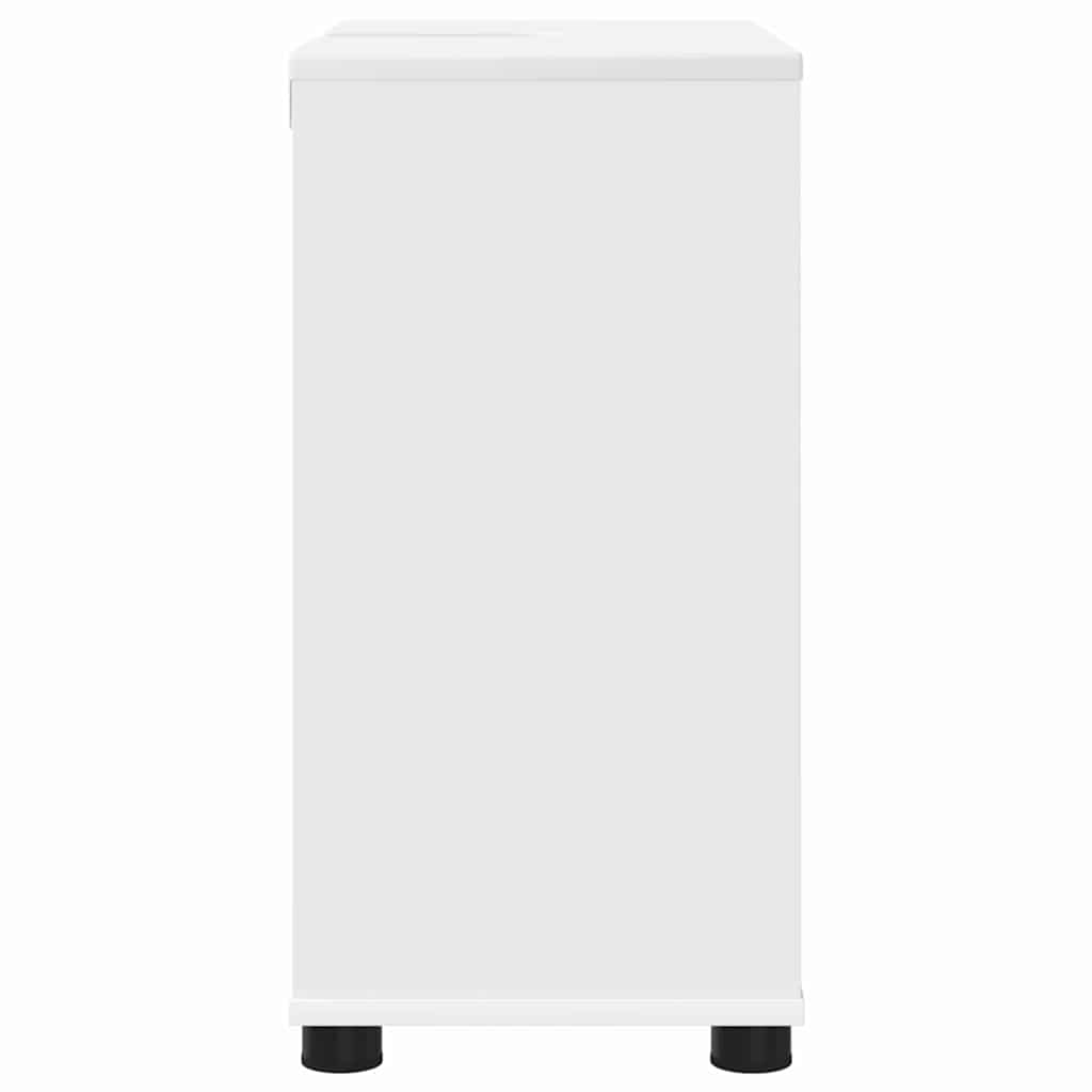 Mobile per lavabo da bagno-Armadietto da bagno con porta Bianco 60 x 30 x 60 cm