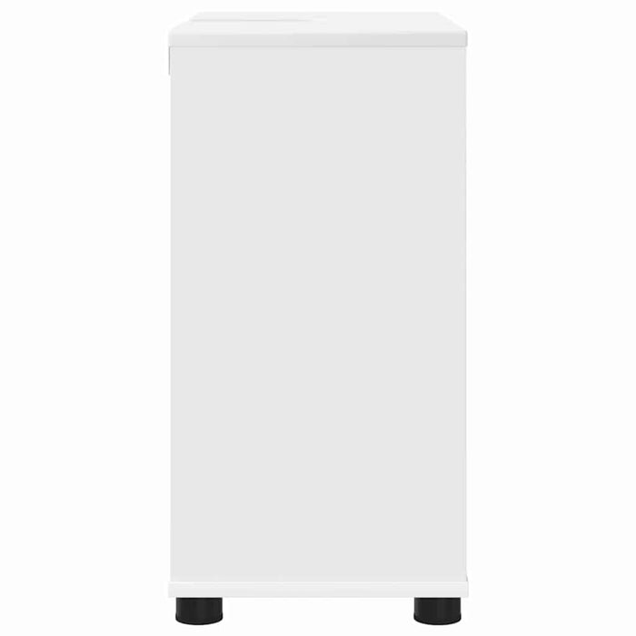 Mobile per lavabo da bagno-Armadietto da bagno con porta Bianco 60 x 30 x 60 cm