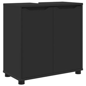 Mobile per lavabo da bagno con lo scaffale Nero 60 x 30 x 60 cm 888748
